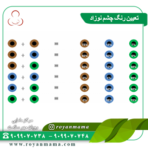 تعیین رنگ چشم نوزاد